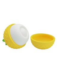 PRETTY LOVE ESTIMULADOR CLITORAL CON SUCCION Y GOLPETEOS RECARGABLE AMARILLO