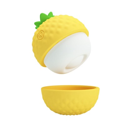 PRETTY LOVE ESTIMULADOR CLITORAL CON SUCCION Y GOLPETEOS RECARGABLE AMARILLO