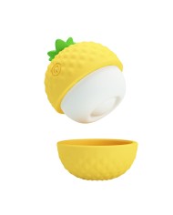 PRETTY LOVE ESTIMULADOR CLITORAL CON SUCCION Y GOLPETEOS RECARGABLE AMARILLO