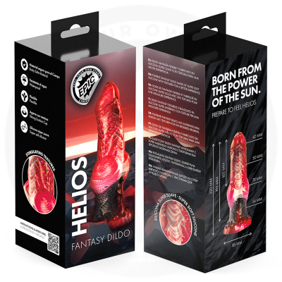 EPIC HELIOS DILDO CON TESTICULOS CALOR Y EXTASIS
