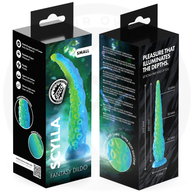 EPIC SCYLLA DILDO TENTACULO FINO FLUORESCENTE TAMANO PEQUENO