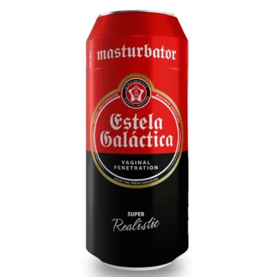 ALIVE MASTURBADOR MASCULINO VAGINA LATA CERVEZA ESTELA GALACTICA