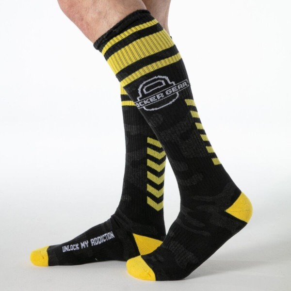 LOCKER GEAR FULL MILITARY KNEE HIGH SOCKS AZUL TALLA UNICA