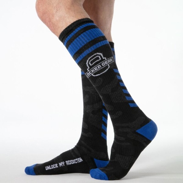 LOCKER GEAR FULL MILITARY KNEE HIGH SOCKS TALLA UNICA AZUL