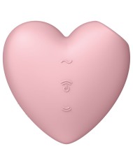 SATISFYER CUTIE HEART ESTIMULADOR Y VIBRADOR ROSA