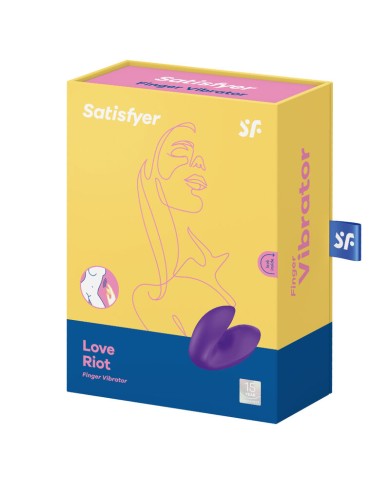 SATISFYER LOVE RIOT VIBRADOR DEDAL MORADO SATISFYER LOVE RIOT VIBRADOR DEDAL MORADO