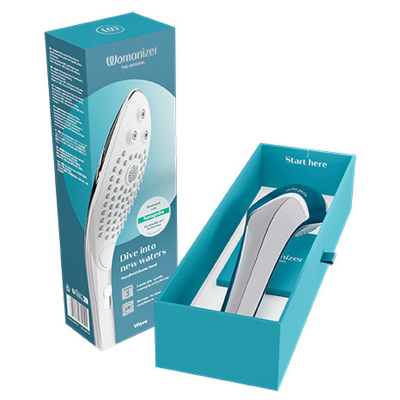WOMANIZER WAVE CABEZAL DE DUCHA ESTIMULADOR DE CLITORIS PLATEADO