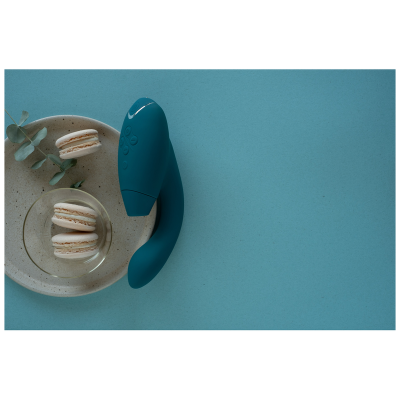 WOMANIZER DUO 2 ESTIMULADOR AZUL PETROLEO