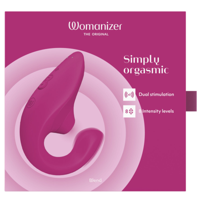 WOMANIZER BLEND ESTIMULADOR VIBRADOR RABBIT FUCSIA