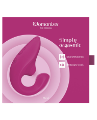 WOMANIZER BLEND ESTIMULADOR VIBRADOR RABBIT FUCSIA
