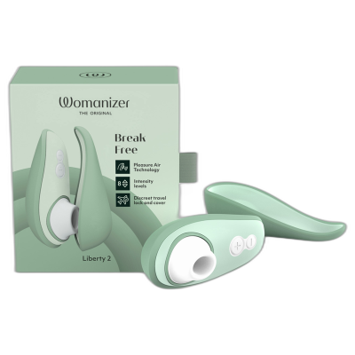 WOMANIZER LIBERTY 2 ESTIMULADOR SUCCIONADOR CLITORIS VERDE CLARO