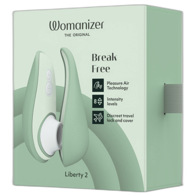 WOMANIZER LIBERTY 2 ESTIMULADOR SUCCIONADOR CLITORIS VERDE CLARO