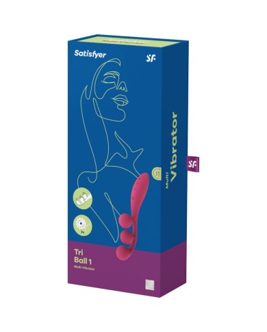 SATISFYER TRI BALL 1 MULTI VIBRADOR ROJO SATISFYER TRI BALL 1 MULTI VIBRADOR ROJO