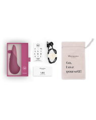 WOMANIZER VIBE VIBRADOR LAY ON SILENCIOSO ROSA OSCURO