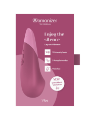 WOMANIZER VIBE VIBRADOR LAY ON SILENCIOSO ROSA OSCURO