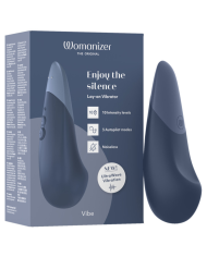 WOMANIZER VIBE VIBRADOR LAY ON SILENCIOSO AZUL OSCURO