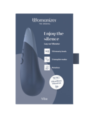 WOMANIZER VIBE VIBRADOR LAY ON SILENCIOSO AZUL OSCURO