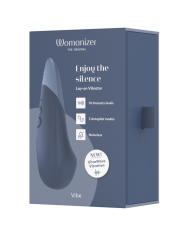 WOMANIZER VIBE VIBRADOR LAY ON SILENCIOSO AZUL OSCURO