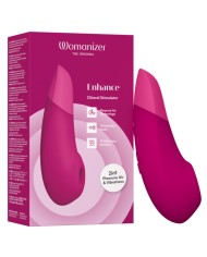 WOMANIZER ENHANCE ESTIMULADOR DE CLITORIS ROSA VIBRANTE