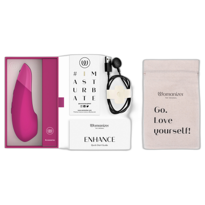 WOMANIZER ENHANCE ESTIMULADOR DE CLITORIS ROSA VIBRANTE