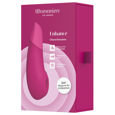 WOMANIZER ENHANCE ESTIMULADOR DE CLITORIS ROSA VIBRANTE