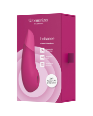 WOMANIZER ENHANCE ESTIMULADOR DE CLITORIS ROSA VIBRANTE