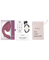 WOMANIZER DUO NEXT ESTIMULADOR VIBRADOR DUAL CLITORIS PUNTOG ROSA