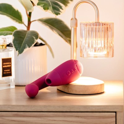 WOMANIZER DUO NEXT ESTIMULADOR VIBRADOR DUAL CLITORIS PUNTOG ROSA