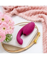 WOMANIZER DUO NEXT ESTIMULADOR VIBRADOR DUAL CLITORIS PUNTOG ROSA