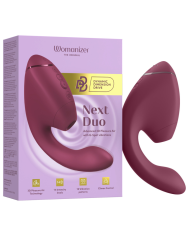WOMANIZER DUO NEXT ESTIMULADOR VIBRADOR DUAL CLITORIS PUNTOG ROSA