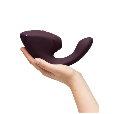 WOMANIZER DUO NEXT ESTIMULADOR VIBRADOR DUAL CLITORIS PUNTOG MORADO