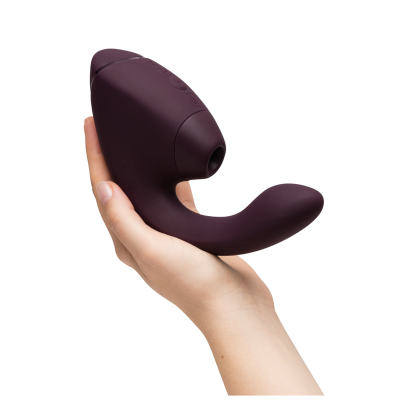 WOMANIZER DUO NEXT ESTIMULADOR VIBRADOR DUAL CLITORIS PUNTOG MORADO