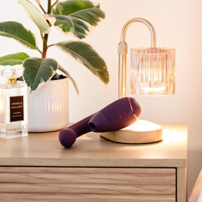 WOMANIZER DUO NEXT ESTIMULADOR VIBRADOR DUAL CLITORIS PUNTOG MORADO