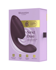 WOMANIZER DUO NEXT ESTIMULADOR VIBRADOR DUAL CLITORIS PUNTOG MORADO