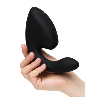 WOMANIZER DUO NEXT ESTIMULADOR VIBRADOR DUAL CLITORIS PUNTOG NEGRO