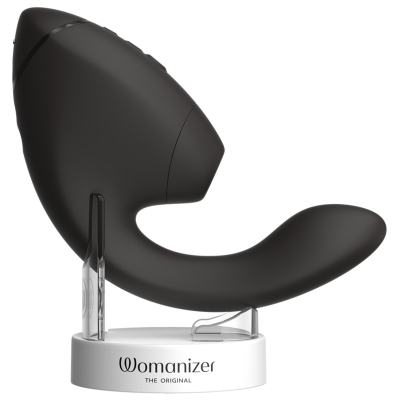 WOMANIZER DUO NEXT ESTIMULADOR VIBRADOR DUAL CLITORIS PUNTOG NEGRO