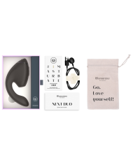 WOMANIZER DUO NEXT ESTIMULADOR VIBRADOR DUAL CLITORIS PUNTOG NEGRO