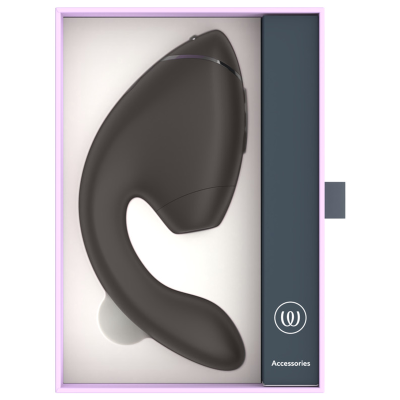 WOMANIZER DUO NEXT ESTIMULADOR VIBRADOR DUAL CLITORIS PUNTOG NEGRO