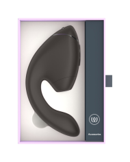 WOMANIZER DUO NEXT ESTIMULADOR VIBRADOR DUAL CLITORIS PUNTOG NEGRO