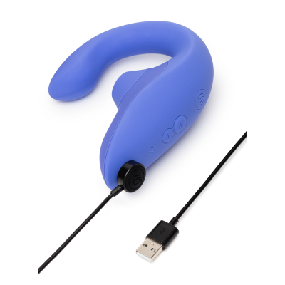 WOMANIZER BLEND ESTIMULADOR VIBRADOR RABBIT AZUL