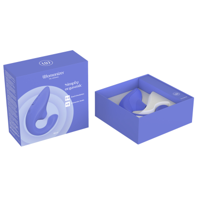 WOMANIZER BLEND ESTIMULADOR VIBRADOR RABBIT AZUL