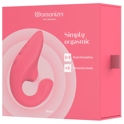 WOMANIZER BLEND ESTIMULADOR VIBRADOR RABBIT ROSA