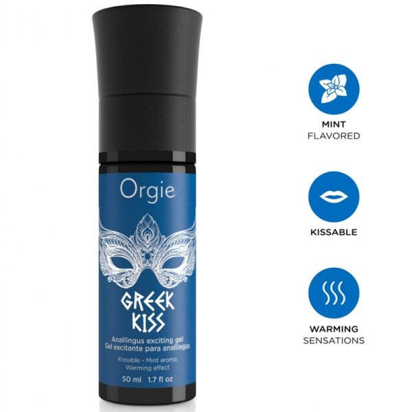 ORGIE GREEK KISS GEL ESTIMULANTE PARA ANILINGUS SABOR MENTA 50 ML