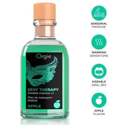ORGIE SET DE MASAJE BESABLE MANZANA 100 ML
