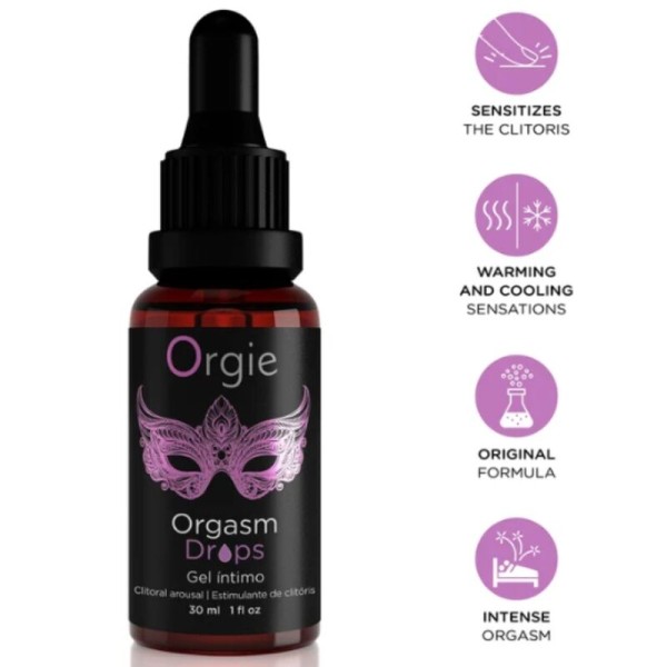 ORGIE ORGASM DROPS GOTAS ESTIMULANTES PARA CLITORIS 30 ML