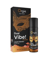ORGIE DUAL VIBE SEX ON THE BEACH GEL INTIMO BESABLE EFECTO VIBRANTE 15 ML
