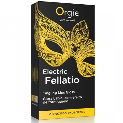 ORGIE ELECTRIC FELLATIO GLOSS LABIAL BESABLE EFECTO VIBRANTE 10 ML