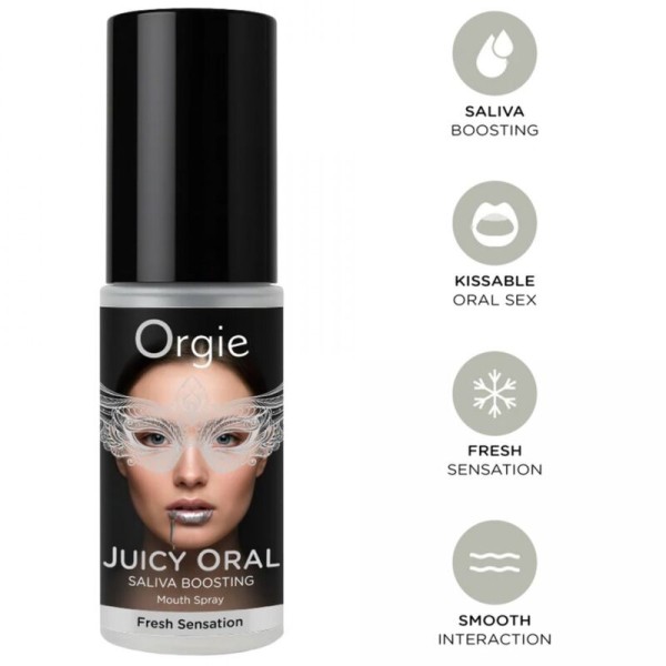 ORGIE JUICY ORAL SPRAY BUCAL ESTIMULANTE DE SALIVA SABOR MENTA 15 ML