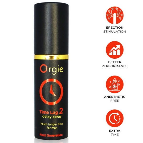 ORGIE TIME LAG 2 SPRAY RETARDANTE SIN ANESTESICOS 10 ML