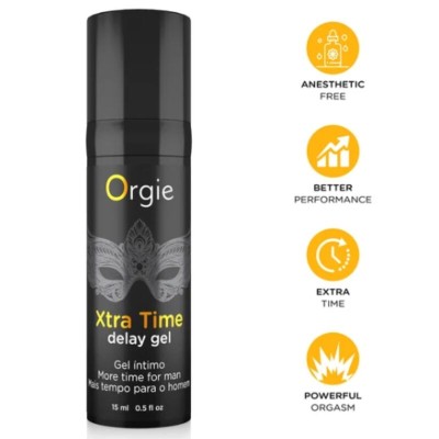 ORGIE XTRA TIME GEL RETARDANTE SIN ANESTESICOS 15 ML